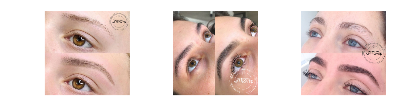 hd brow before and after